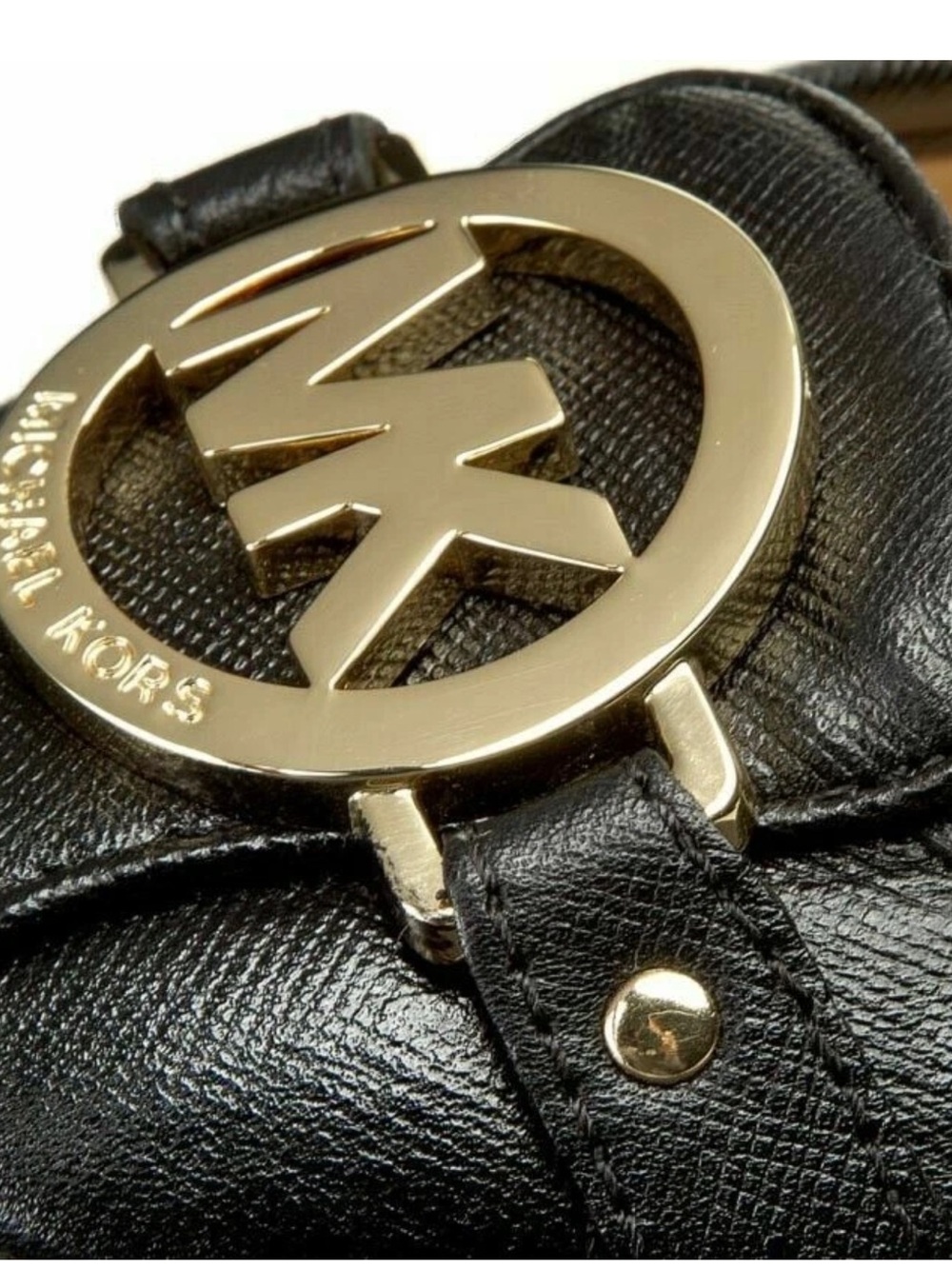 Michael Kors Fulton Flat Ballet Flats Shoes Moccasins Black Leather Size 9.5 New - Picture 5 of 9